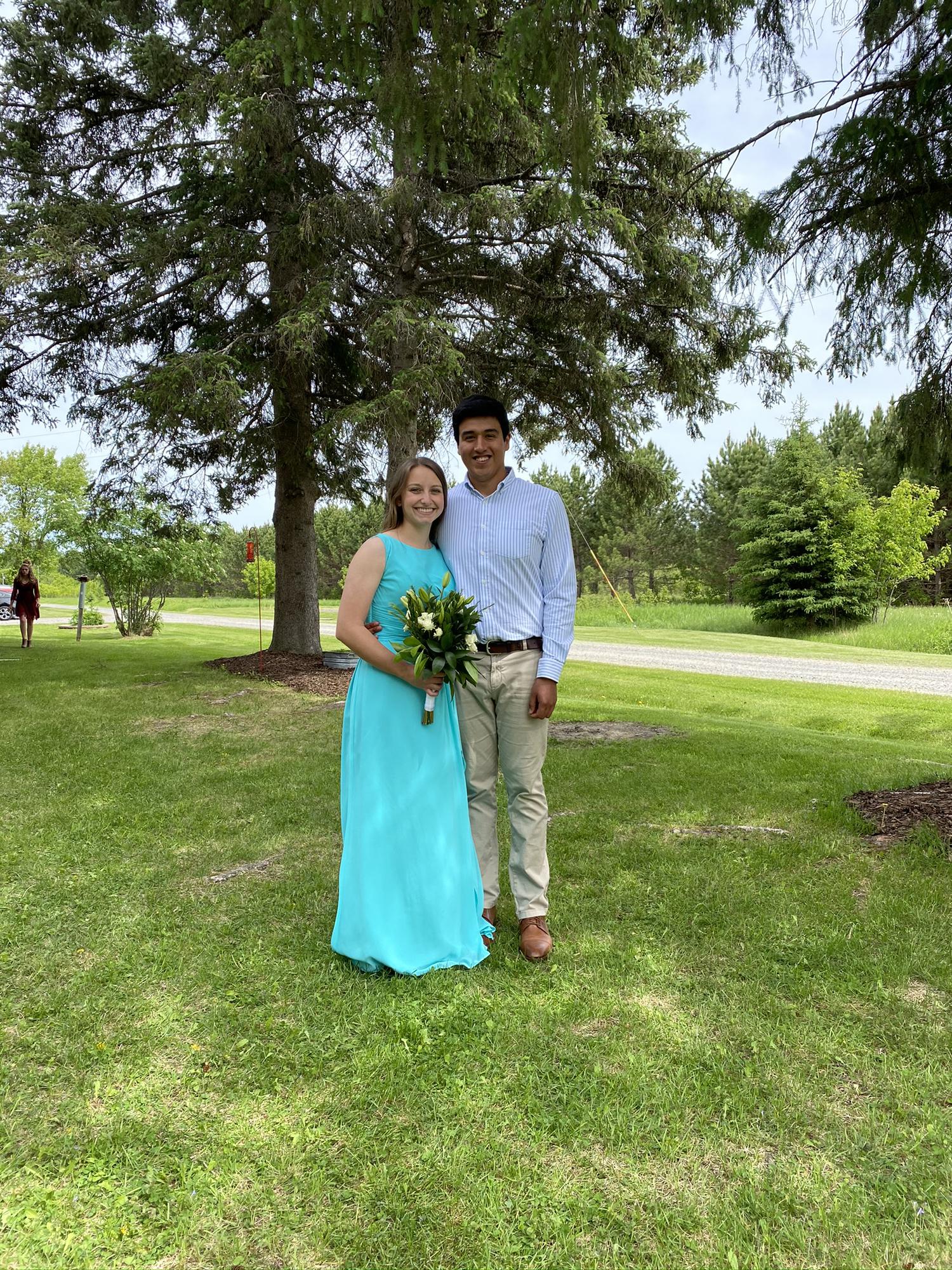 Our first wedding together
