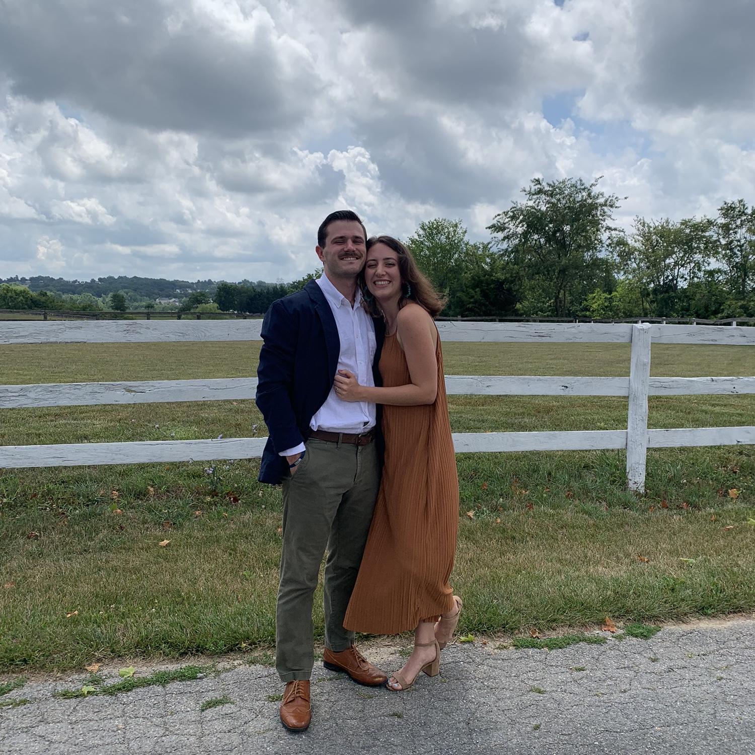 Our first wedding together, and in the same city we met - Emmitsburg, Maryland