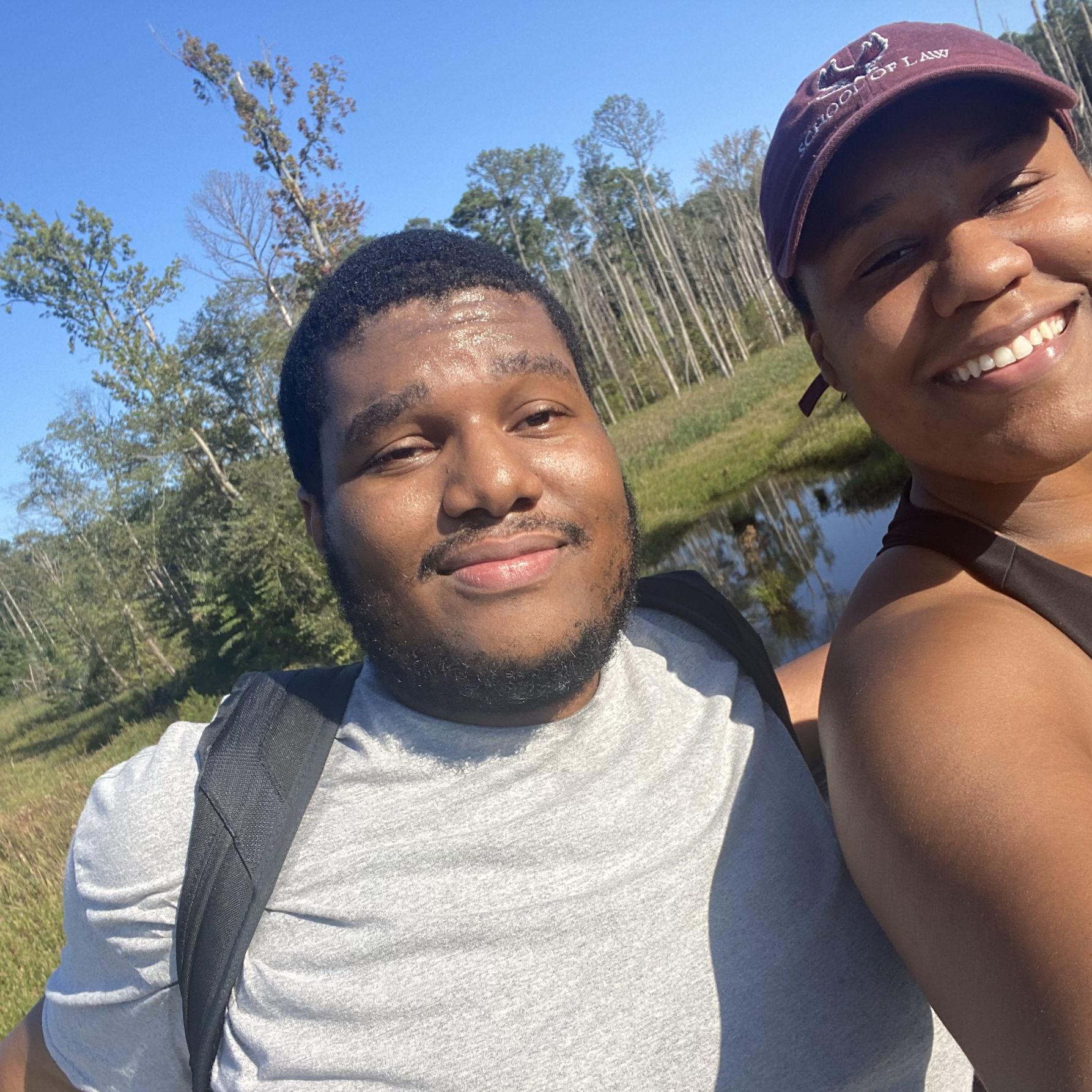 We hiked the Tobacco Trail for 12.3 miles—Cameron walked an additional 0.8 miles so he could brag he completed a half-marathon, while Rianah headed back to the car.
