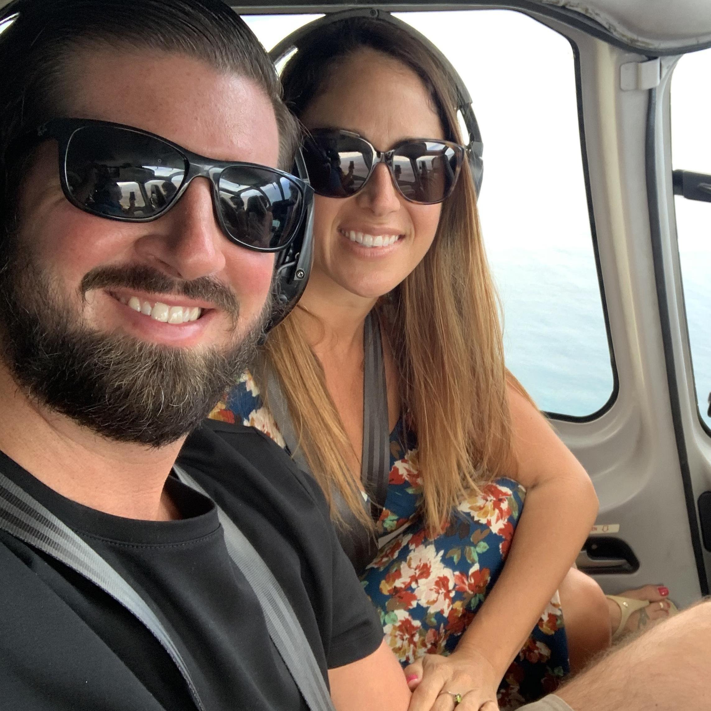 Flying over Maui in a helicopter, October 2020