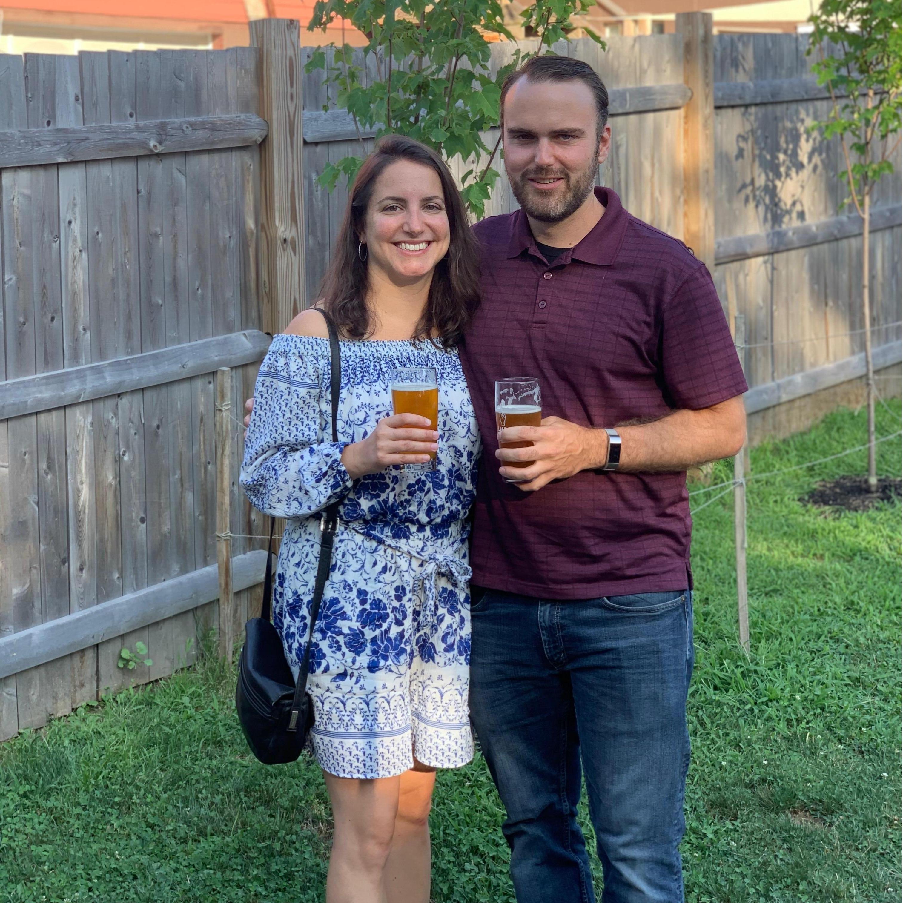 Sometimes we clean up and drink beer!