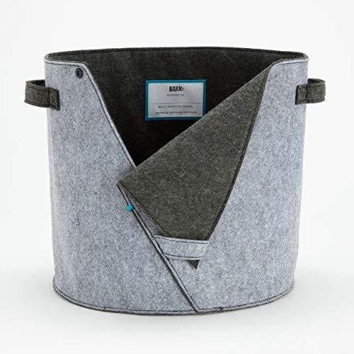 BarkBox Dog Toy Basket and Storage Bin for Dog Toys and Treats, Large Collapsible Felt Organizer for Pet and Puppy Products with Easy Access Flap