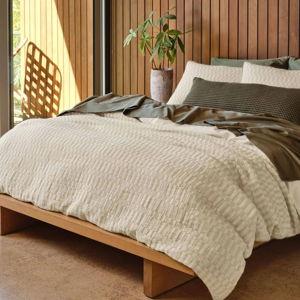 Brooklinen Woven Checkerboard Duvet Cover (King)