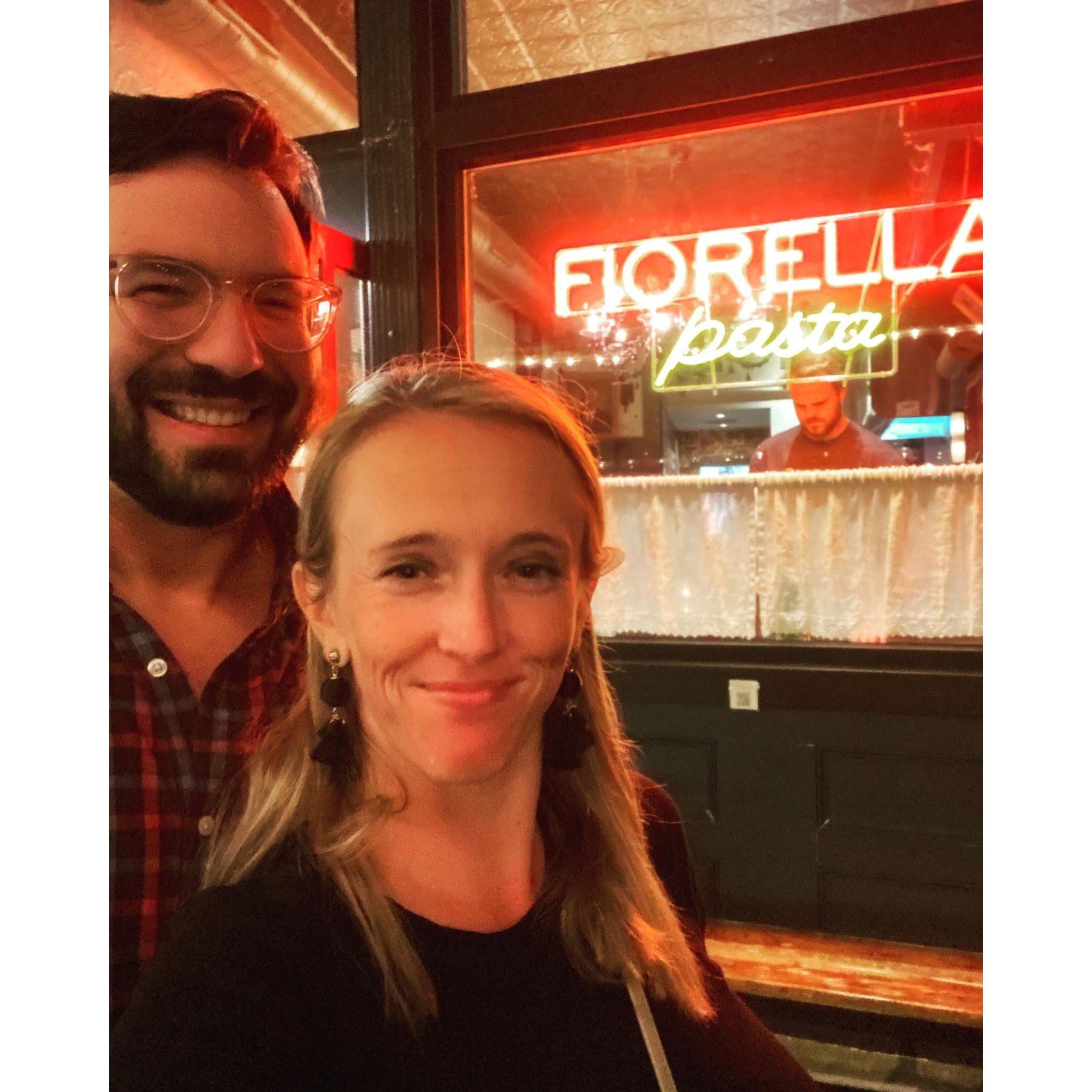 Ahead of one of our favorite meals in Philly - Fiorella for our 2nd anniversary.