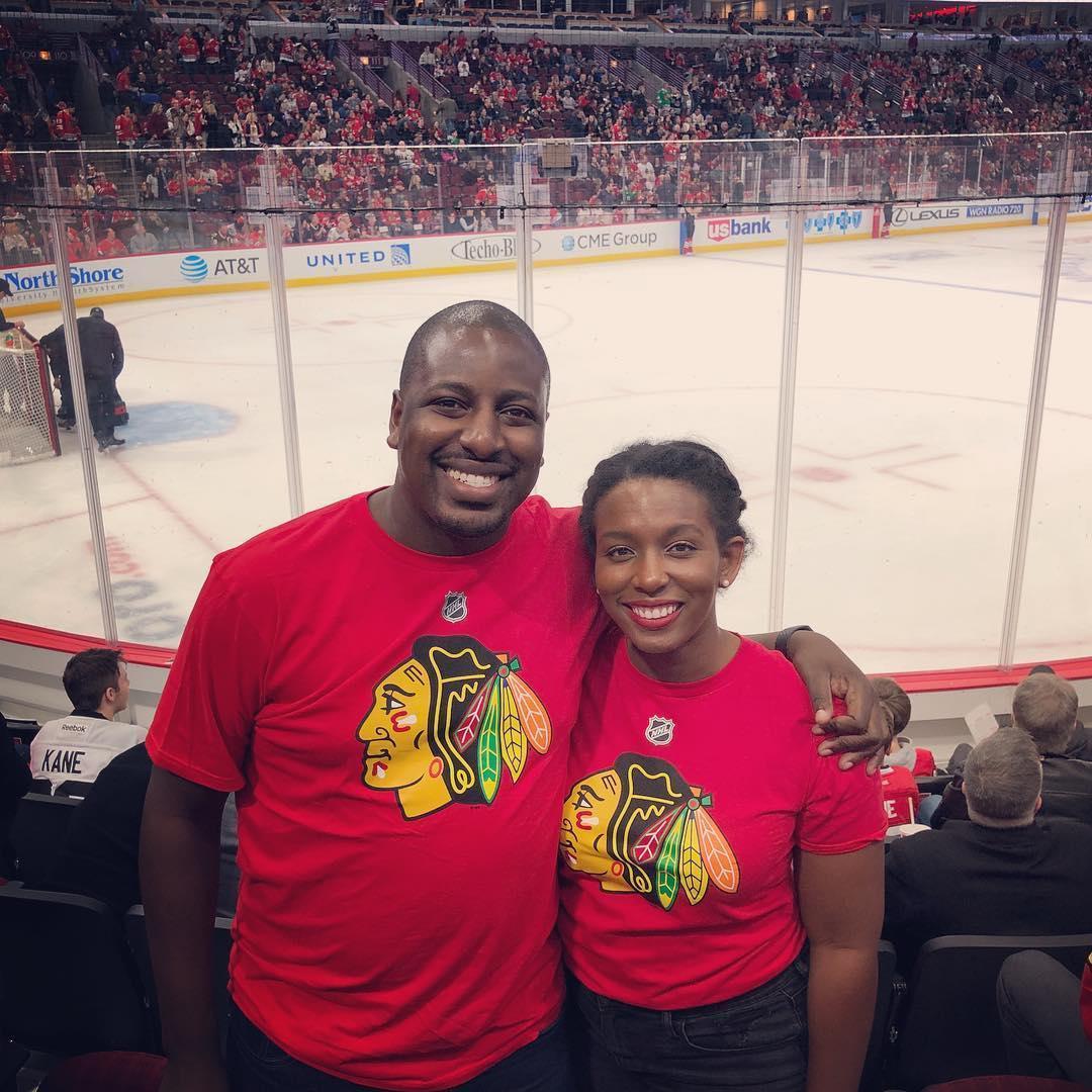 Valentines 2019 at the Blackhawks game