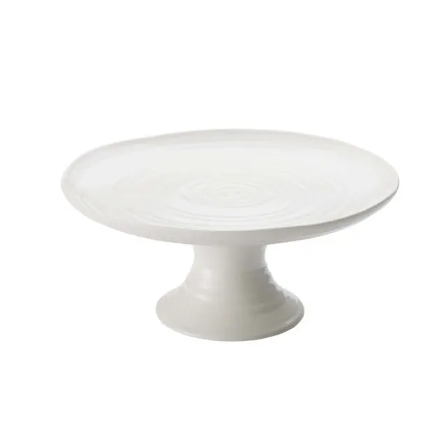 Portmeirion Sophie Conran 6.5-inch Mini Cake Stand - Small Porcelain Dessert Display for Cupcakes, Treats, Single Cakes - Dishwasher Safe