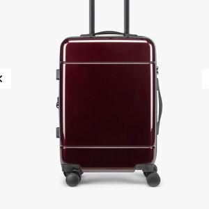 Hue Carry-On Luggage in Glazed Dark Cherry
