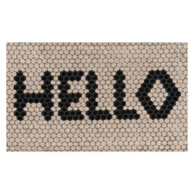 1'6"x2'6" Mosaic Design Woven Door Mat Ivory - Novogratz By Momeni