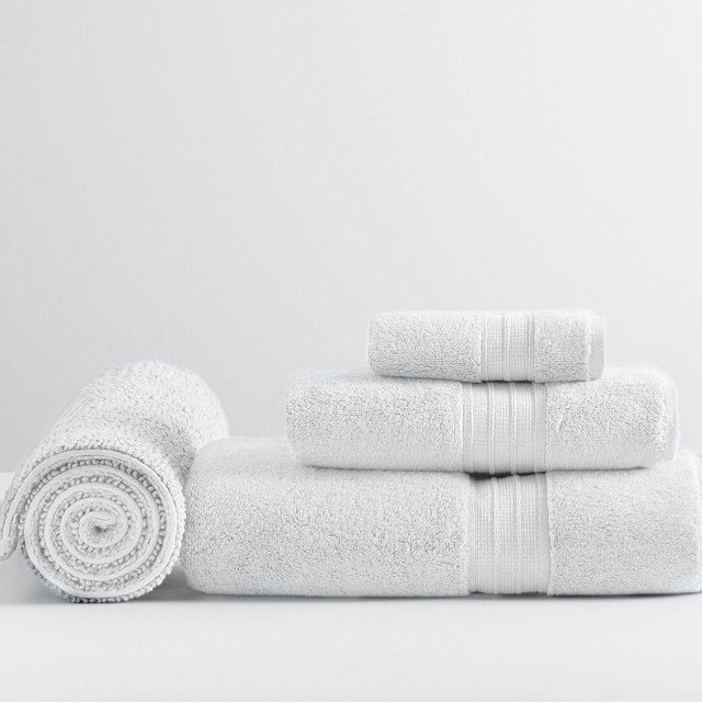 Hydrocotton Towel Bundle With Bath Mat, White, Set of 4