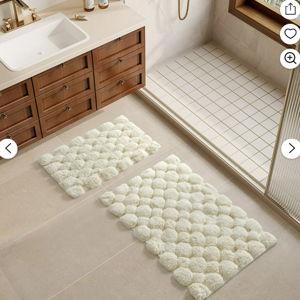 Better Homes and Gardens Ivory Lush Bauble 2pc Bath Rug Set, 17 x 20 & 20 x 30, Cotton