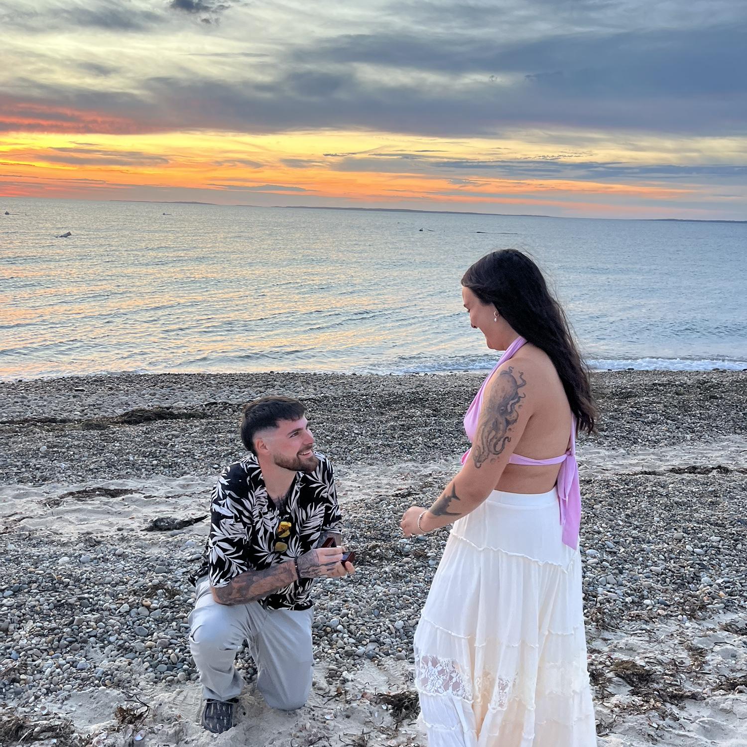 Popped the question!