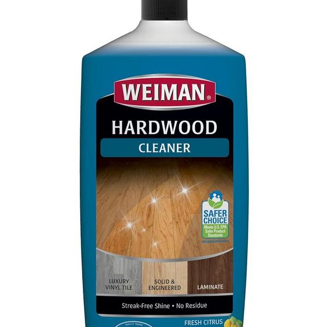 Weiman Hardwood Cleaner for Finished Hardwood Floors, Engineered Floors, Laminate - Streak-Free Results, EPA Safer Choice Certified, 32 oz