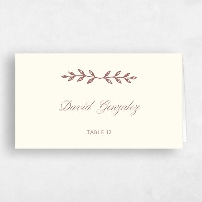 Light Butter, Yellow Wedding Place Card - Passage