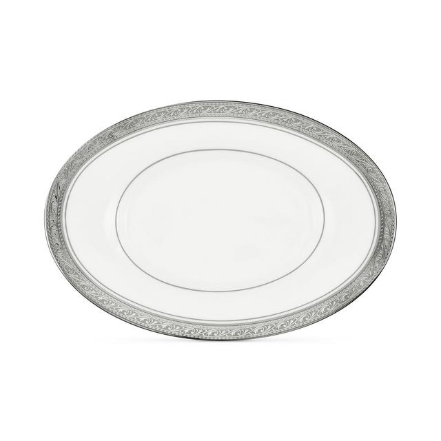 Noritake Crestwood Platinum Butter/Relish Tray