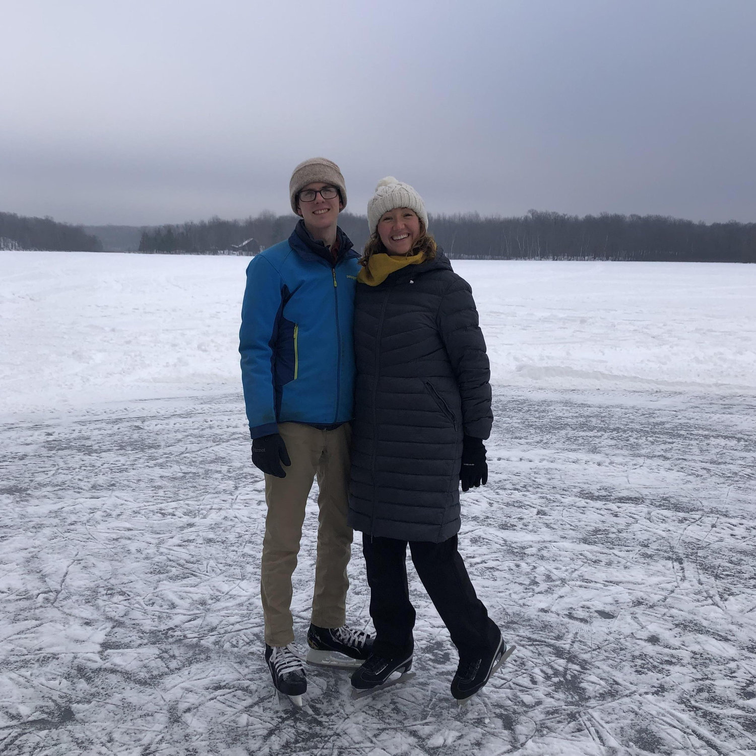 Ice skating at Sand Lake!