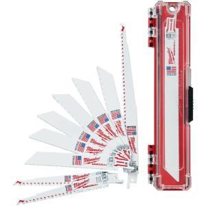 SAWZALL Wood and Metal Cutting Bi-Metal Reciprocating Saw Blade Set (10-Piece)