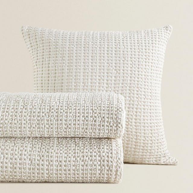 Waffle Cotton Bedspread - King