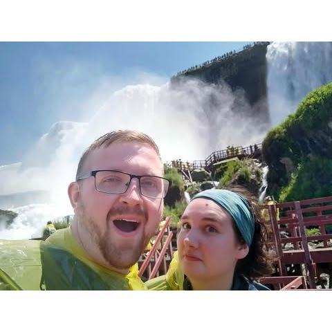 Daniel was very proud of his joke- moments before being pushed under the falls  

Niagara Falls, NY 2022