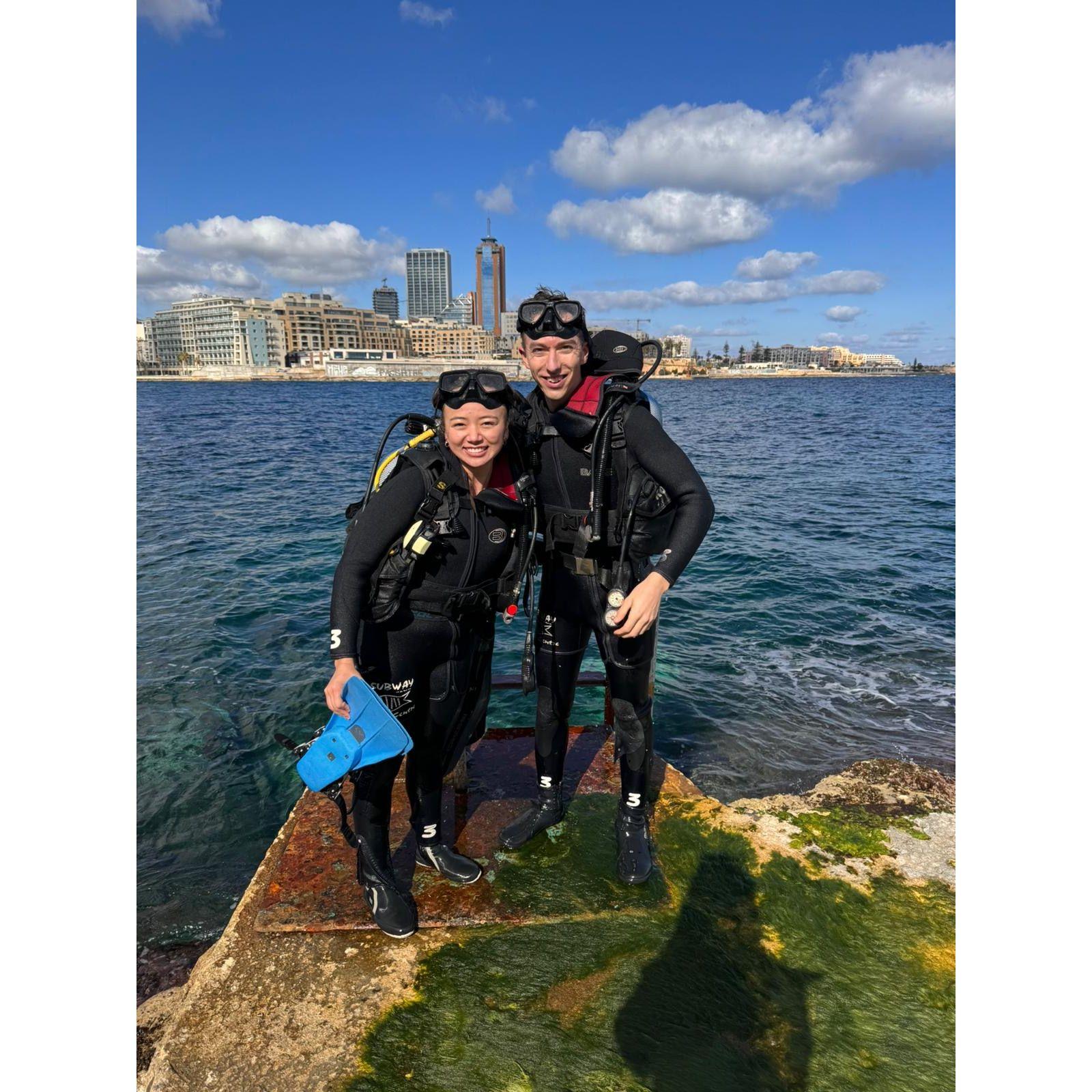 Scuba diving in Malta!