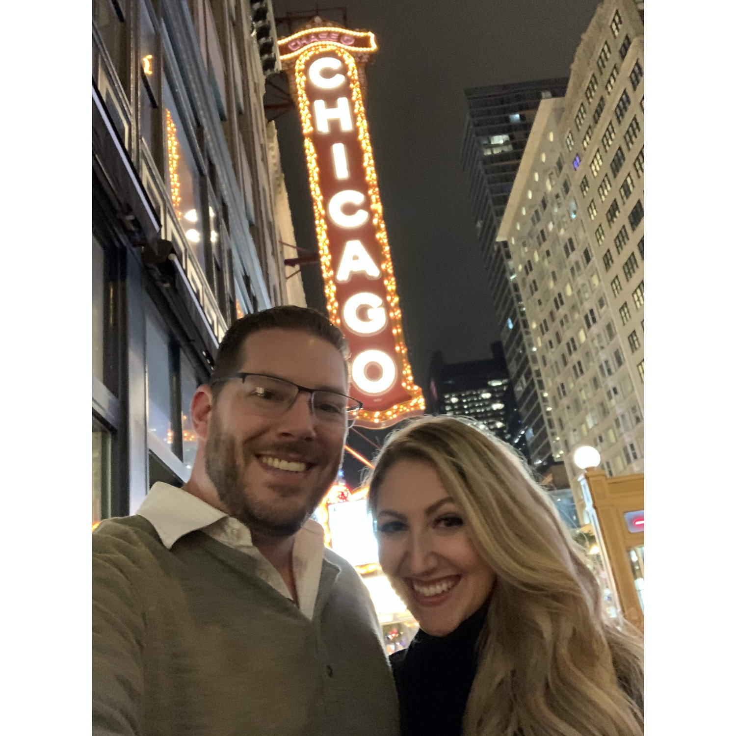 Chicago nightlife, this was right after we saw the BEST cirque du soleil show in a 100 year old tent
