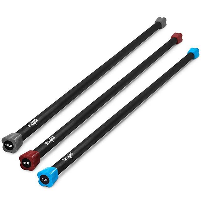 Yes4All Total Body Workout Weighted Bar/Weighted Workout Bar