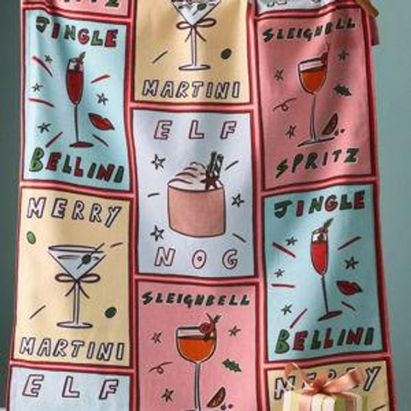 Nephthys Illustrated Holiday Dish Towel