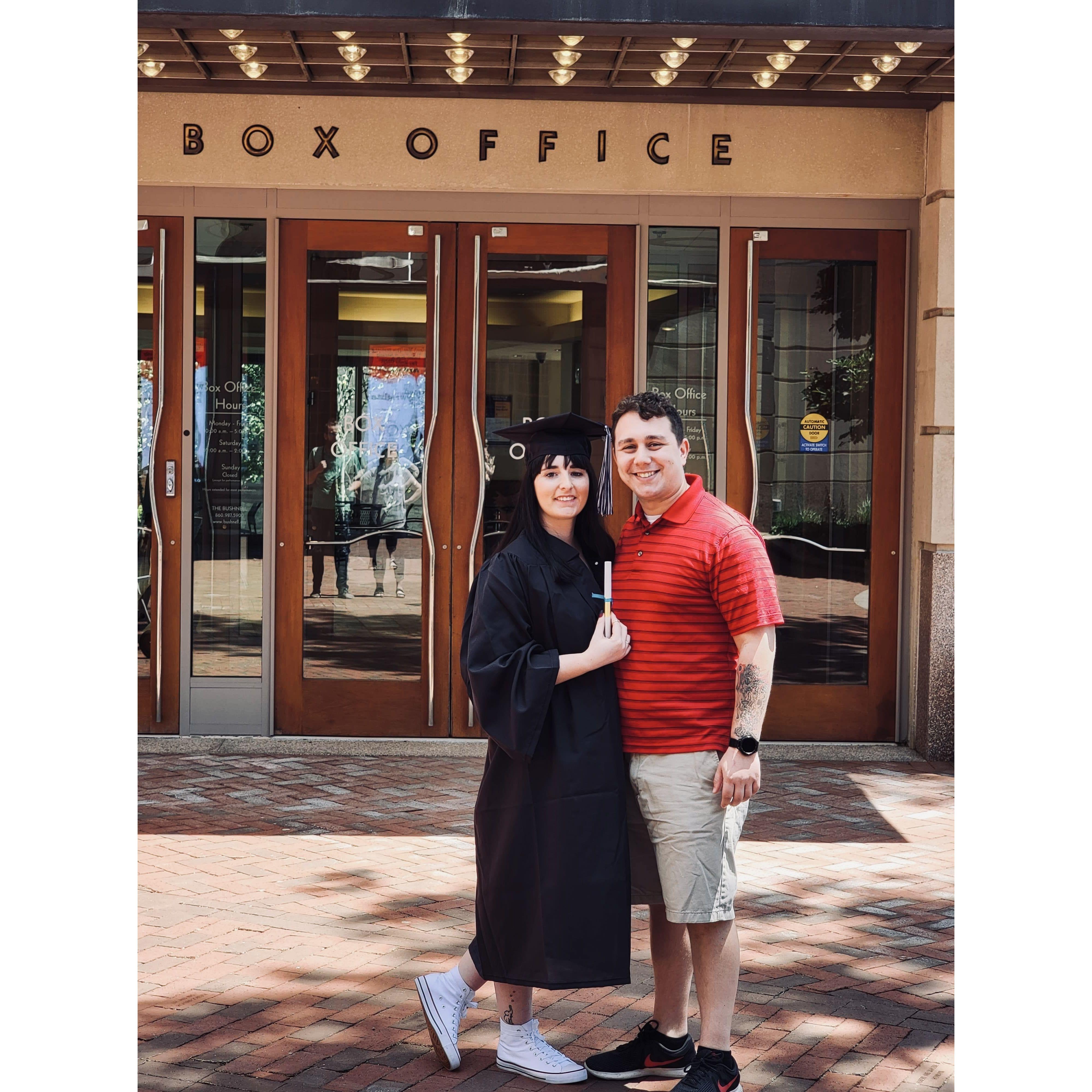 I graduated college, could not have done it without you believing in me!