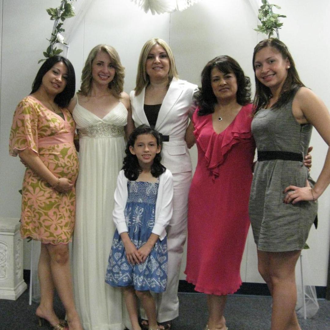 The women who were there at our courthouse wedding.