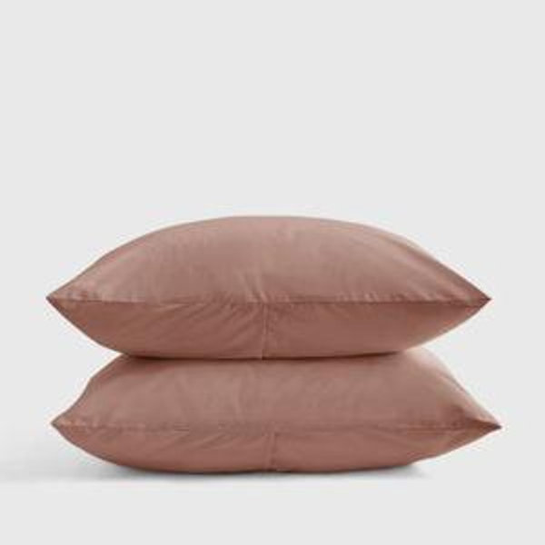 Classic Organic Percale Sham Set in Clay