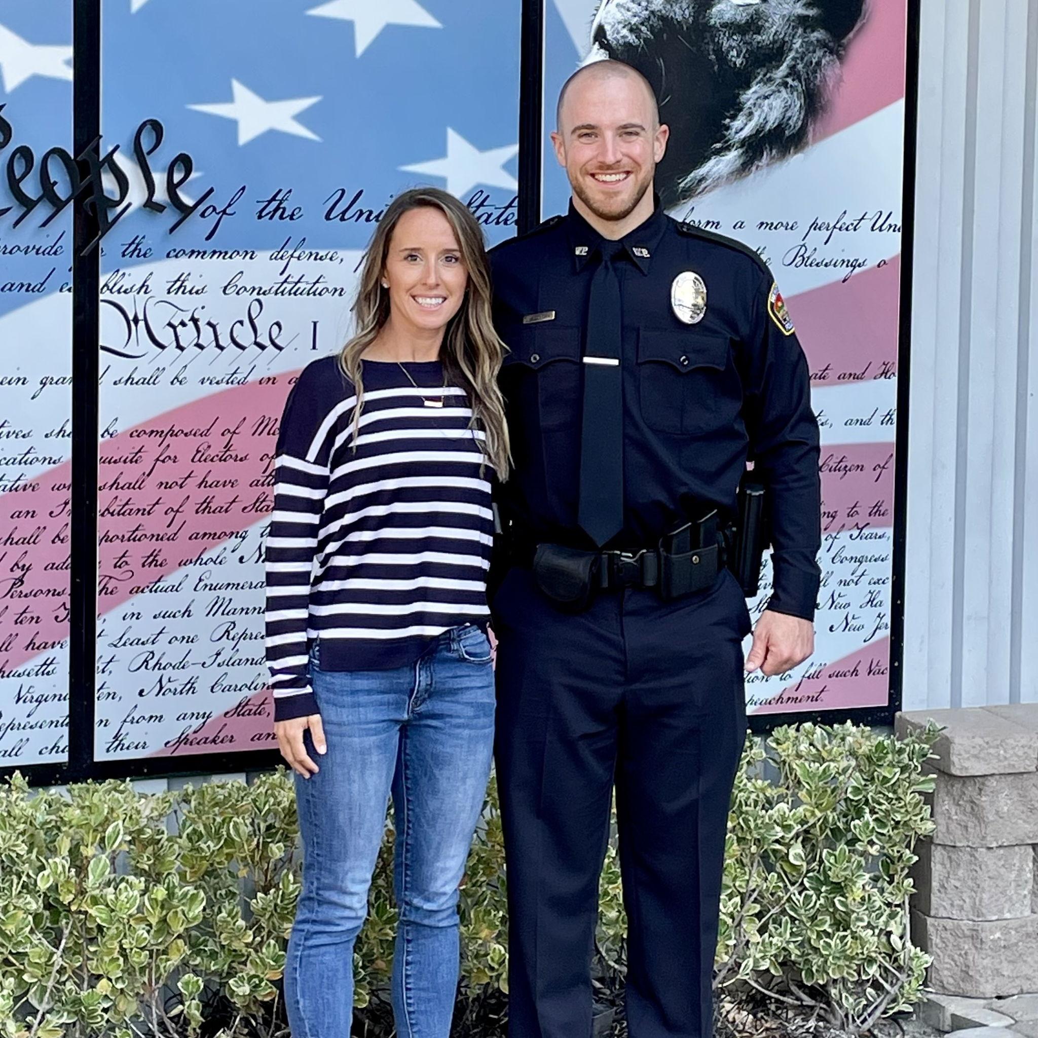 Will graduated from the Police Academy and got his first job with the Wenatchee Police Department in 2021.