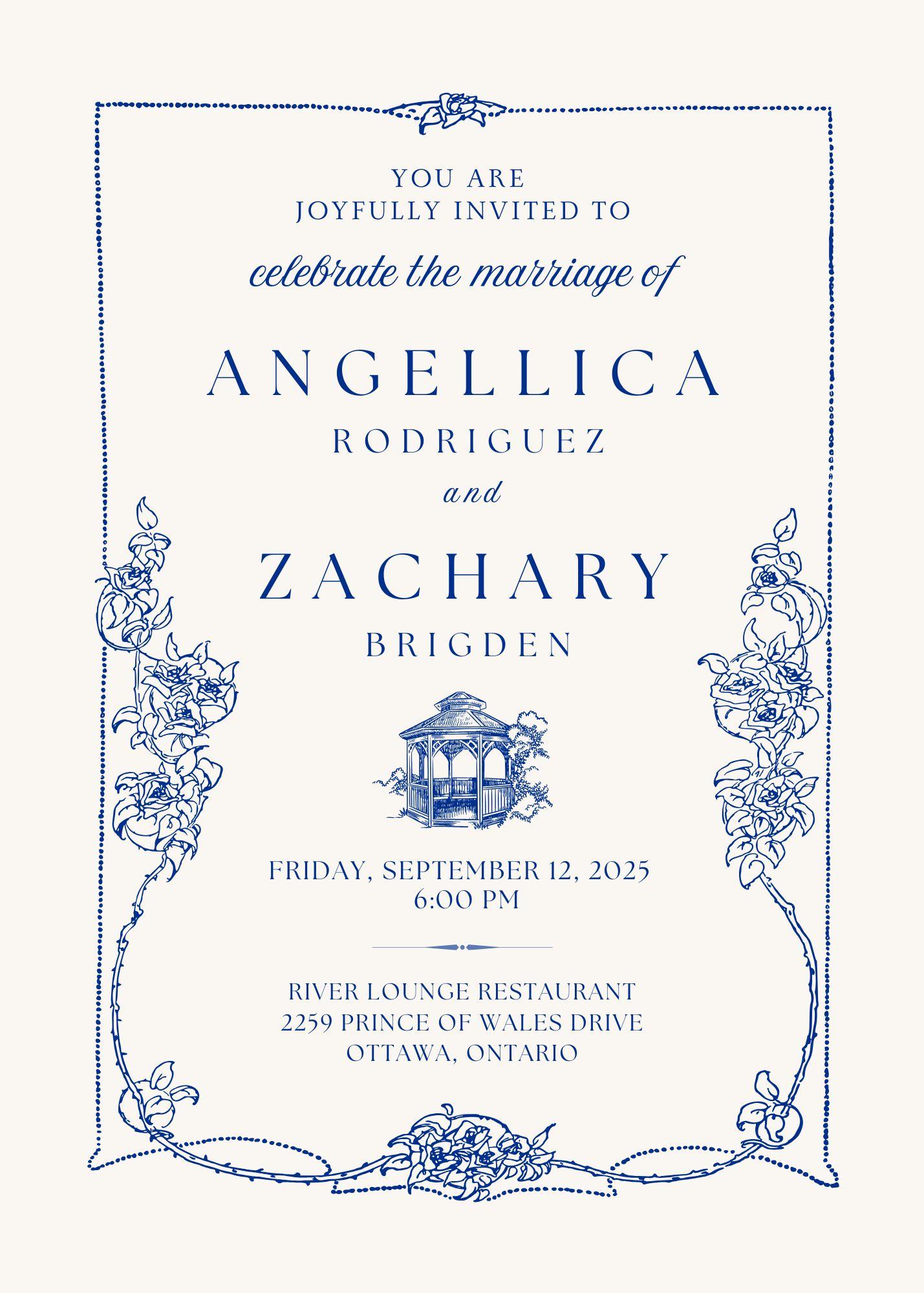 The Wedding Website of Angellica Rodriguez and Zachary Brigden