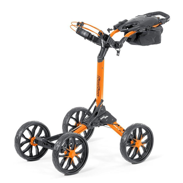 Bag Boy Quad Pro Push Cart, Orange/Black