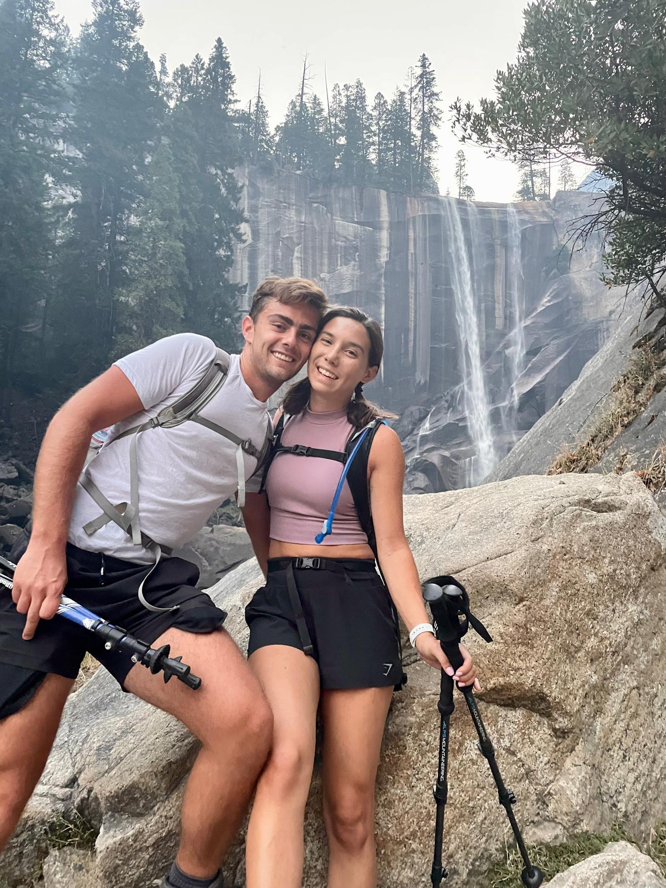 Vernal Fall, Yosemite National Park (ascending, pre-engagement)