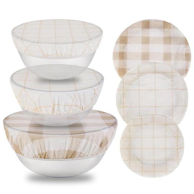 Tirphy Reusable Bowl Covers for Bread Proofing - Beeswax Bowl Covers 8/10/12 Inch - Bread Proofing & Sourdough Rising - Elastic Cotton Cloth Sourdough Cover