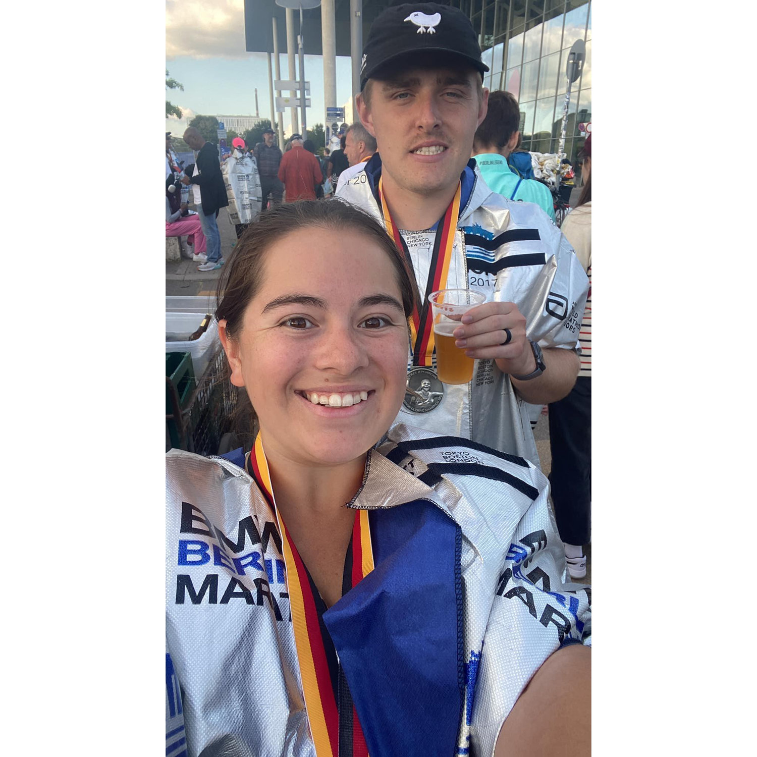 Our first marathon together (pic: Berlin)