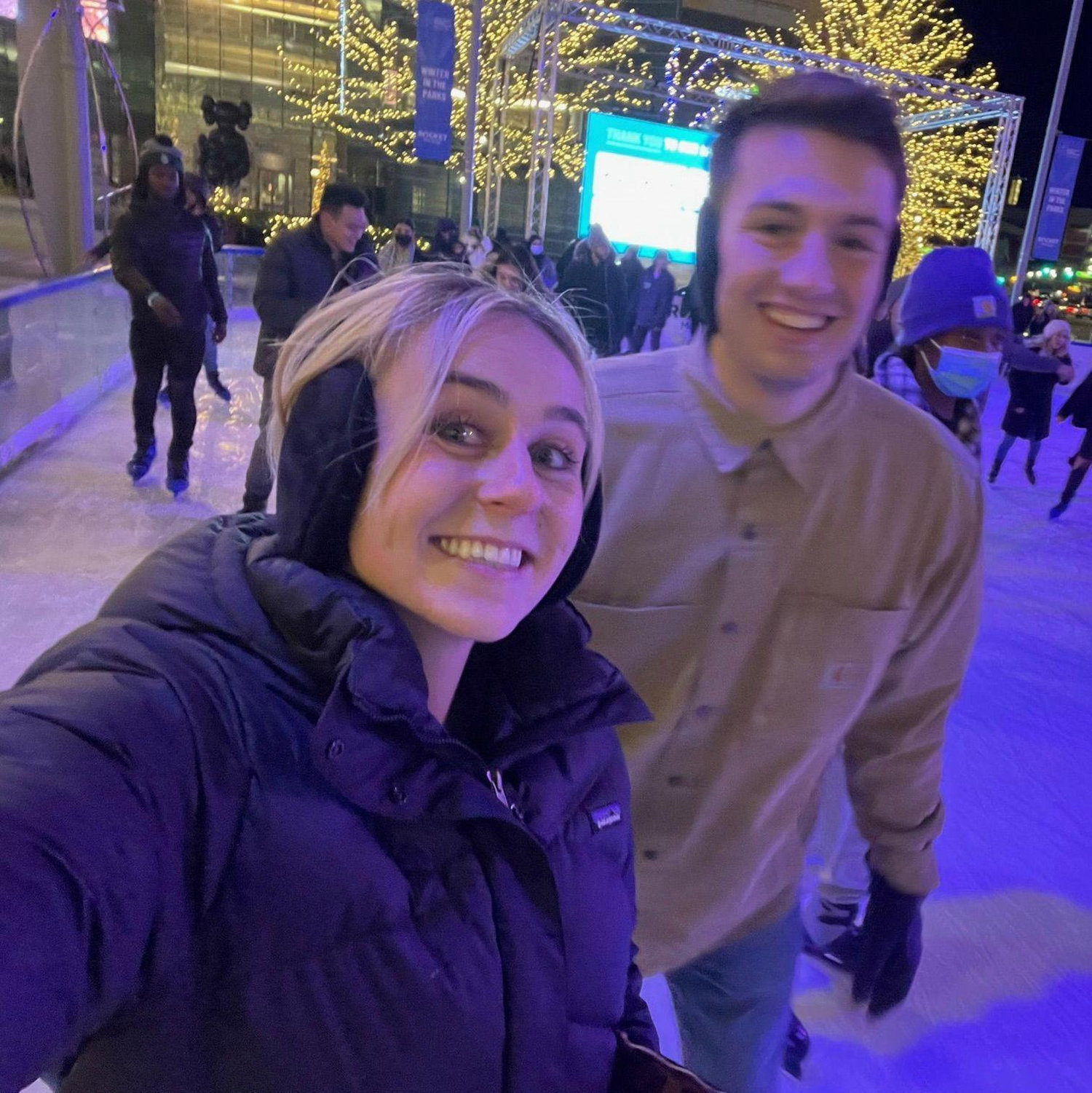 Ice skating in Detroit!