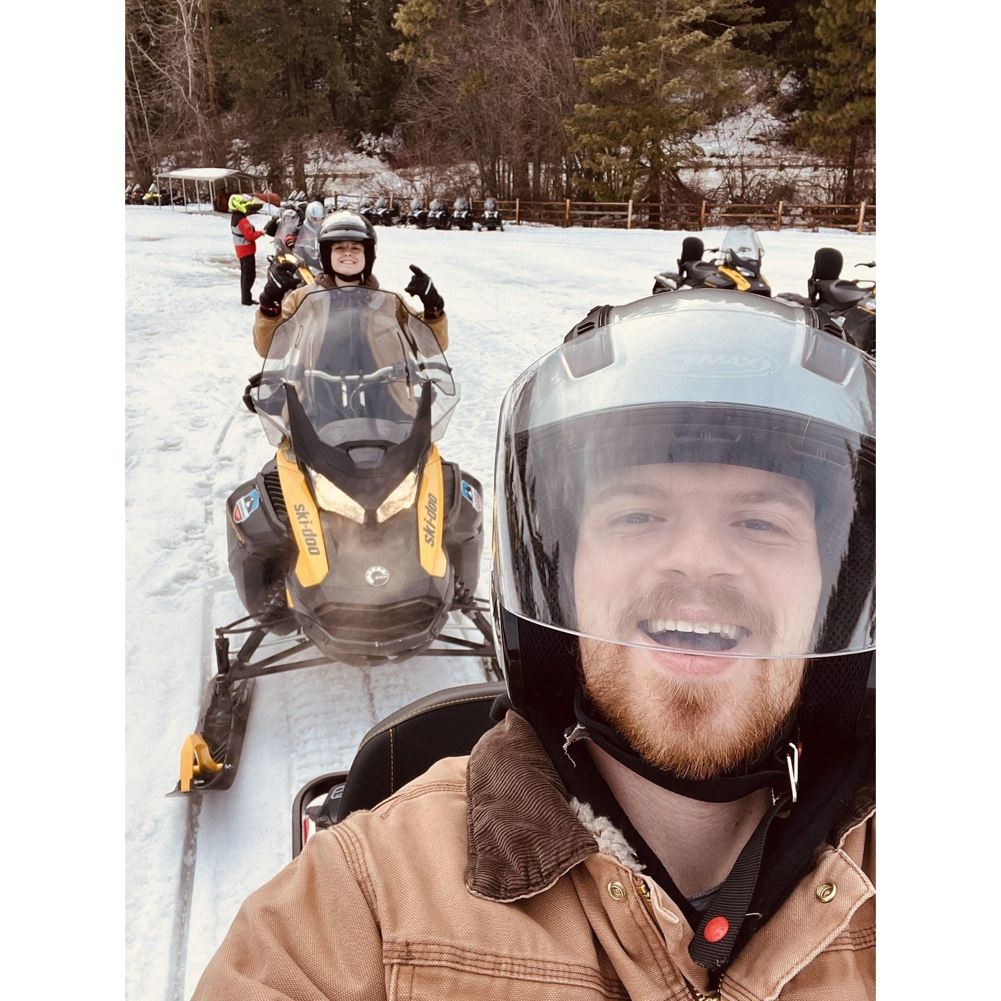 Snowmobiles in Leavenworth!
