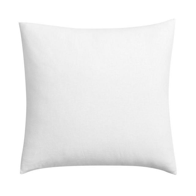 European Flax Linen/Cotton Sham, Euro, White