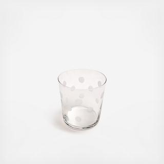 Spotted Double Old Fashioned Glass