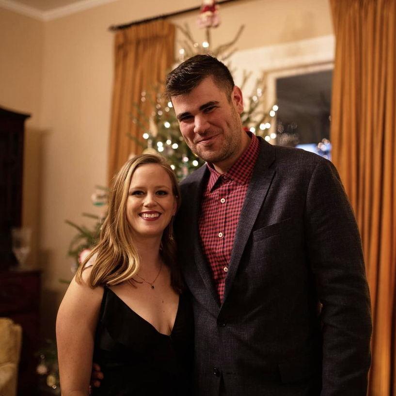 Our first Christmas party together in 2020