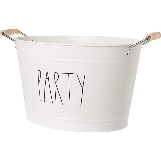 Rae Dunn PARTY Tin Drink Bucket - 15.55 x 10.63 x 8.66"