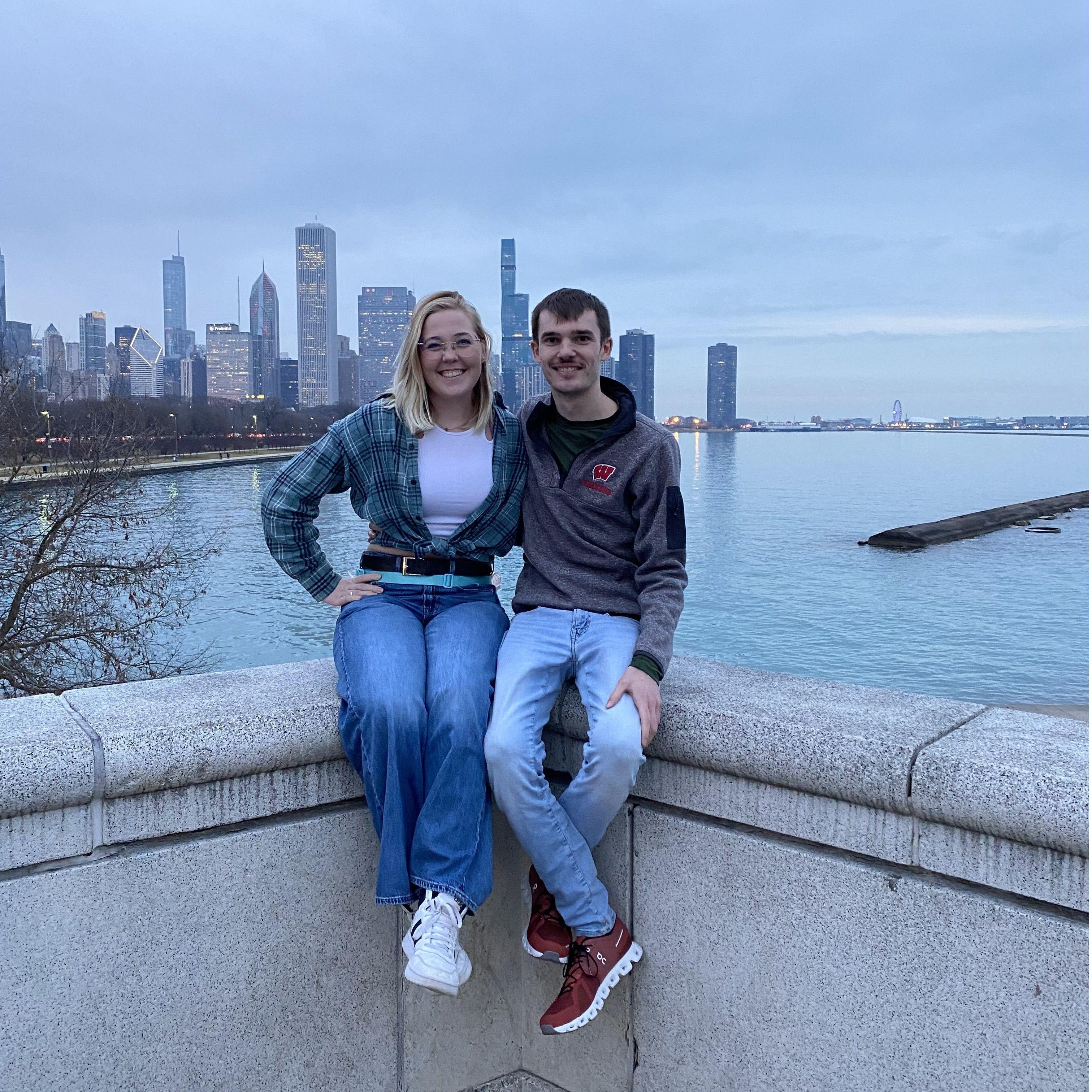 Just outside of the Shedd Aquarium!