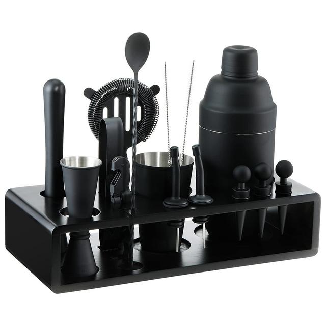 Cocktail Shaker Set - Matte Black