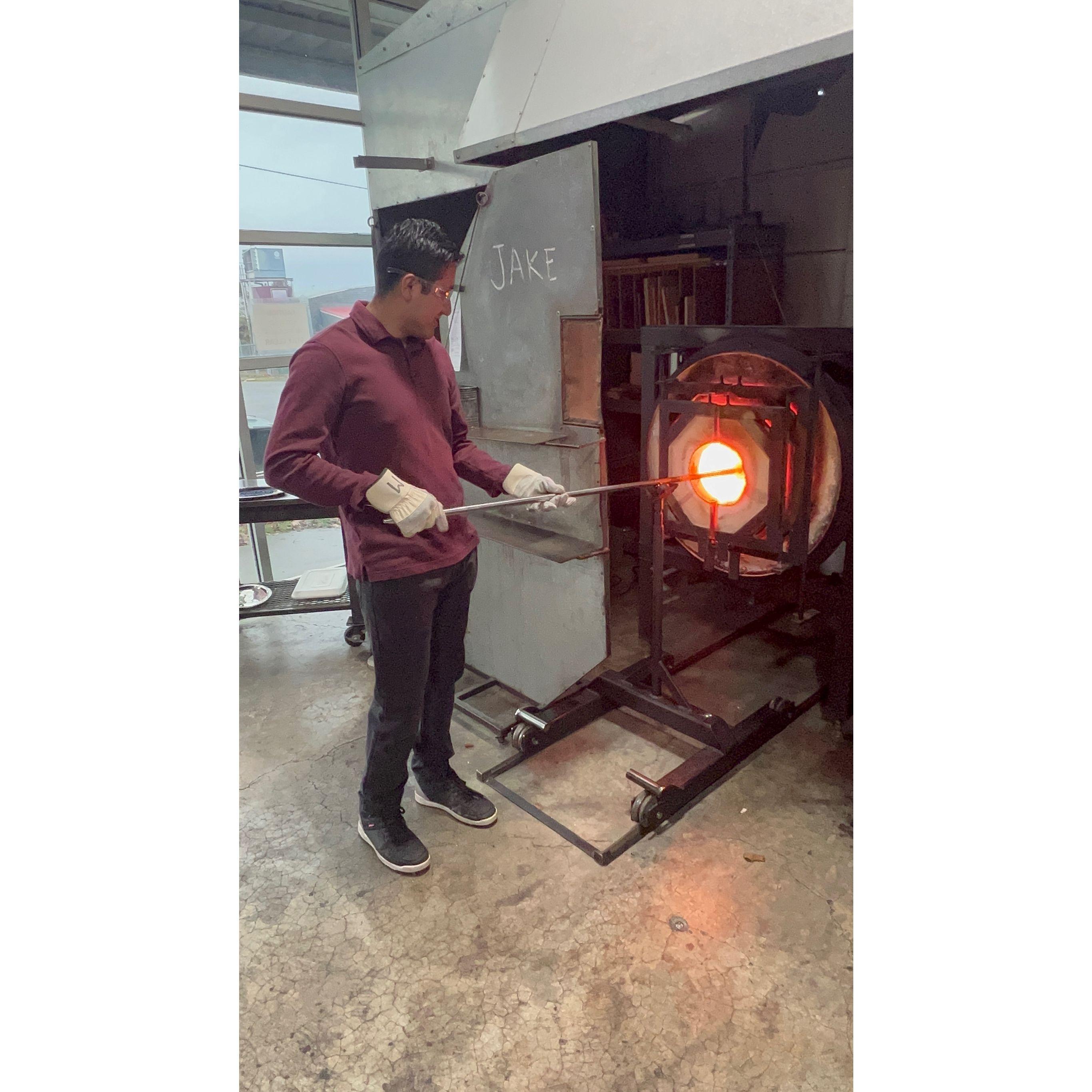 Glass blowing!