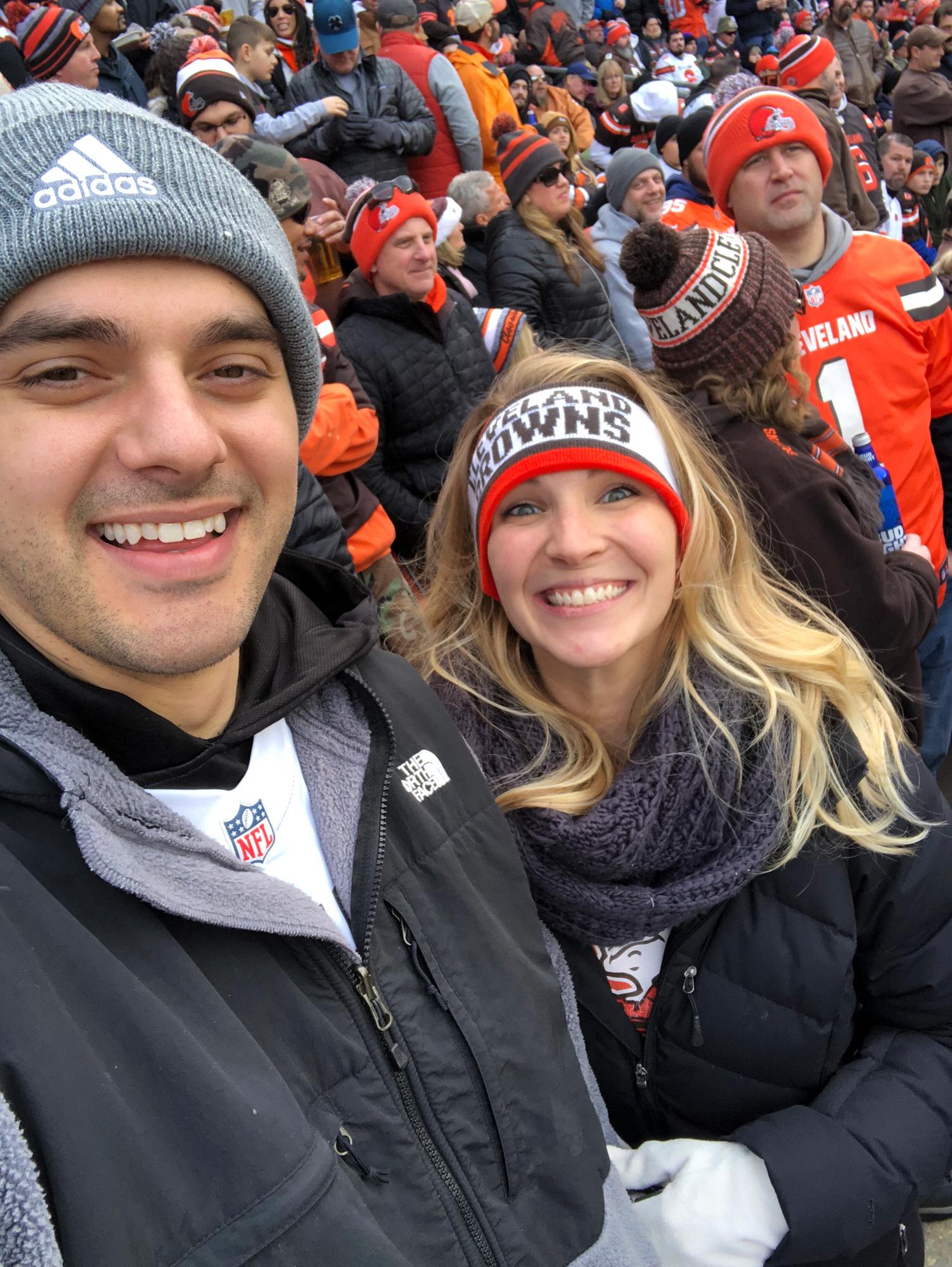 Win or lose, we will always support our favorite sports teams 🏈      For the record, the Browns won this game!!
