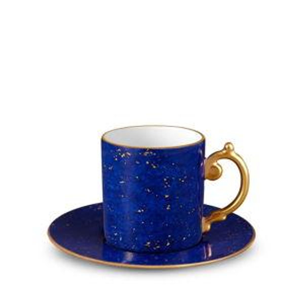 L'OBJET - Lapis Espresso Cup + Saucer