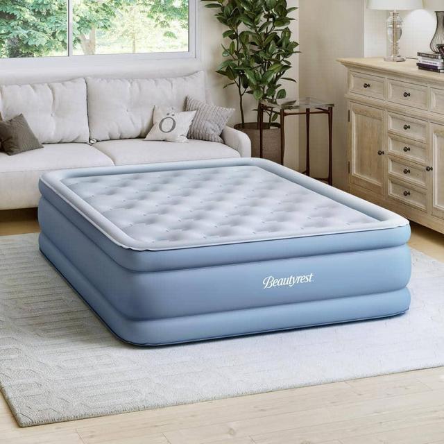 Beautyrest 15 Inch Posture Lux Express Bed Air Mattress and Pump, 15" Full
