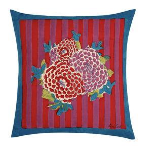 cotton cushion cover 45x45cm arabesque corolla natural coffee