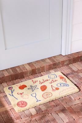 La Dolce Vita Coir Printed Doormat