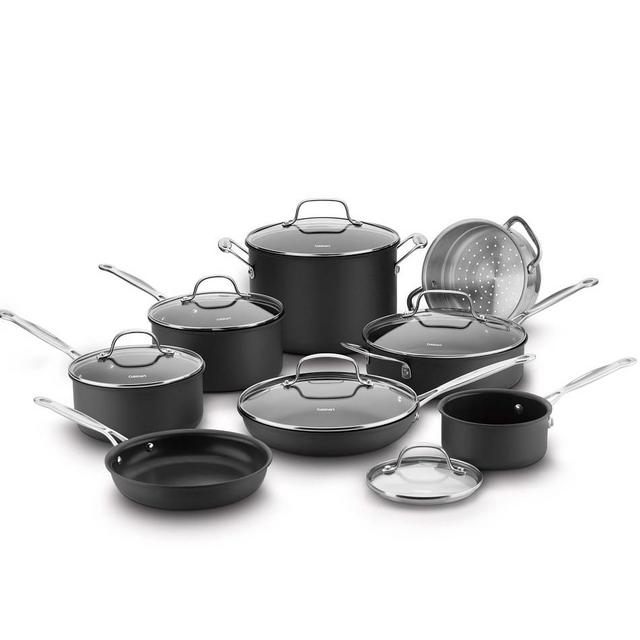 Cuisinart Chef's Classic Nonstick Hard Anodized 14-Piece Cookware Set